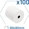 Papel Térmico iggual Pack 100 Rollos Sin BPA 80x80mm