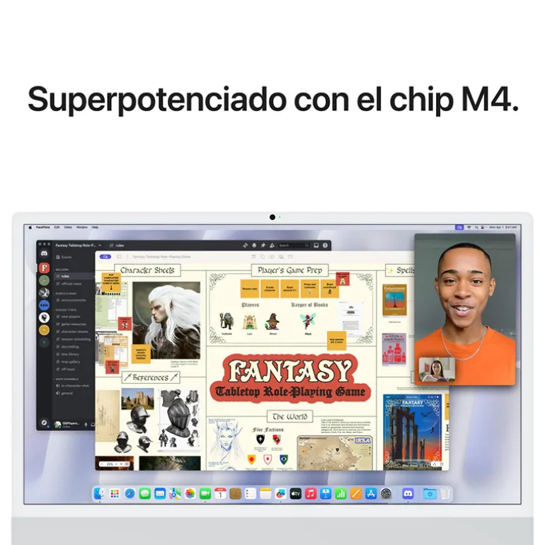 PC Todo En Uno Apple iMac M4 16GB 256GB 24" Vidro Nanotexturizado macOS Plata