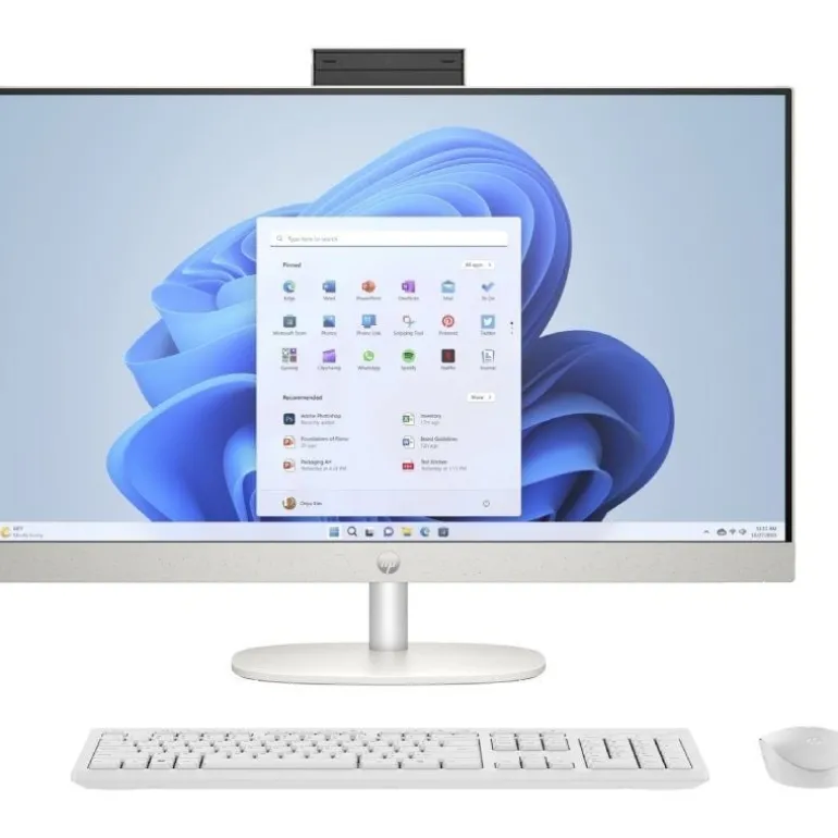 PC Todo En Uno HP 27-CR0027NS R5-7520U 16GB 512GB 27" W11H Blanco