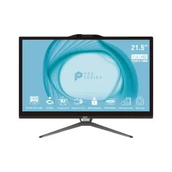PC Todo En Uno MSI Pro AP222T-217EU G7400 4GB 128GB 22" Táctil W11P Negro