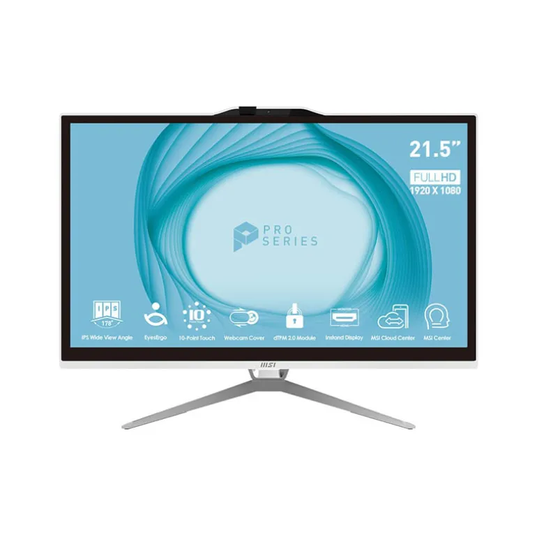 PC Todo En Uno MSI PRO AP222T 13M-218ES G7400 4GB 128GB 22" W11P Blanco