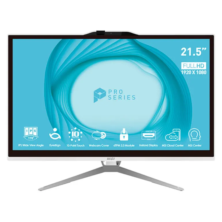 PC Todo En Uno MSI PRO AP222T 13M-215ES i5-13400 8GB 256GB 22" W11P Blanco