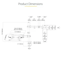Peana Startech Soporte Portátil + Brazo VESA 32