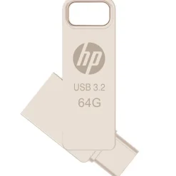 Pendrive HP PNY x206c 64GB OTG USB 3.2 Doble Plata