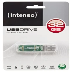 Pendrive Intenso Rainbow Line 32GB USB 2.0 Transparente
