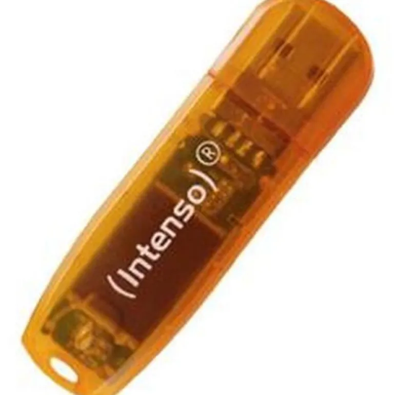 Pendrive Intenso Rainbow Line 64GB USB 2.0 Naranja