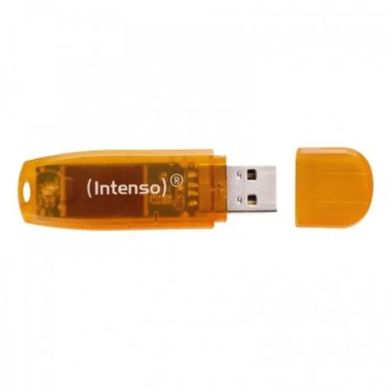 Pendrive Intenso Rainbow Line 64GB USB 2.0 Naranja