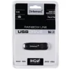 Pendrive Intenso Rainbow 16GB USB 2.0 Negro