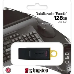 Pendrive Kingston DataTraveler Exodia 128GB USB 3.2 Negro