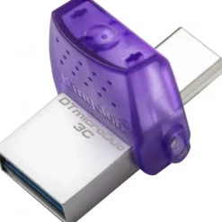 Pendrive Kingston DataTraveler MicroDuo 3C 128GB USB Tipo C Plata