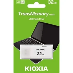 Pendrive Kioxia TransMemory U202 32GB USB 2.0 Blanco