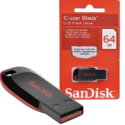 Pendrive Sandisk Cruzer Blade 64GB USB 2.0 Negro