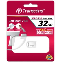 Pendrive Transcend JetFlash 710 32GB USB 3.0 Plata