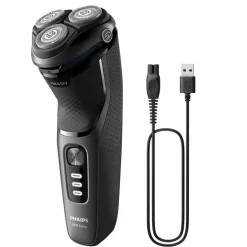 Philips Afeitadora S3000 en Seco y Húmedo Negro