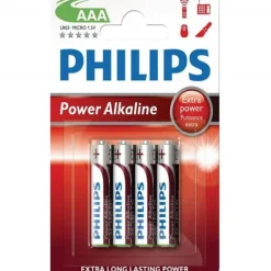 Philips LR03 AAA Pack-4 Unidades - Pila Alcalina