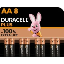 Pila Duracell Alcalina AA Pack 8