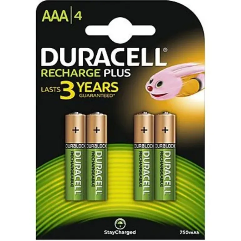 Pila Duracell Recargable AAA Pack 4