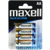 Pila Maxell Alcalina 1.5V Tipo AA Pack4