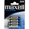 Pila Maxell Alcalina 1.5V Tipo AAA Pack4