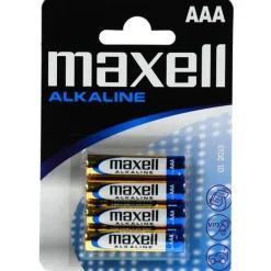Pila Maxell Alcalina 1.5V Tipo AAA Pack4