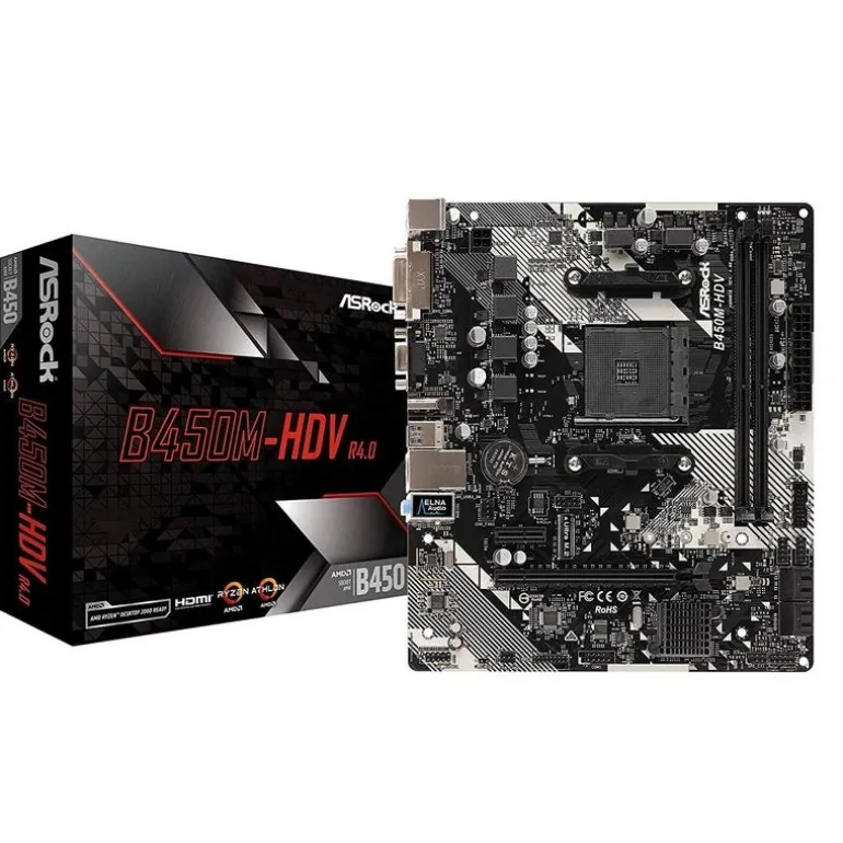 Placa Base ASRock B450M-HDV R4.0 Socket AM4