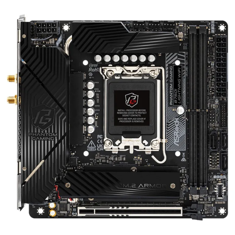 Placa Base ASRock Phantom Gaming B760I Lightning WIFI Socket 1700