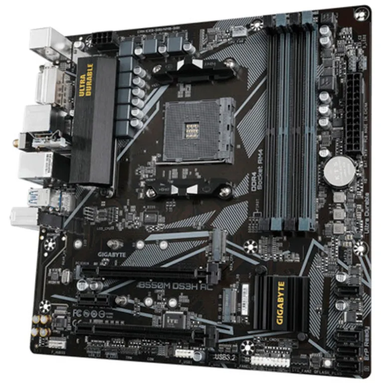 Placa Base Gigabyte B550M DS3H AC Socket AM4