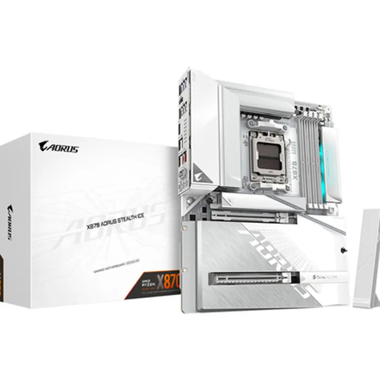 Placa Base Gigabyte X870 AORUS STEALTH ICE Socket AM5