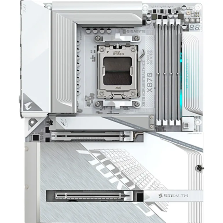 Placa Base Gigabyte X870 AORUS STEALTH ICE Socket AM5