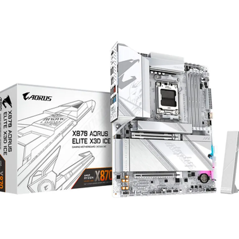 Placa Base Gigabyte X870 AORUS ELITE X3D ICE Socket AM5