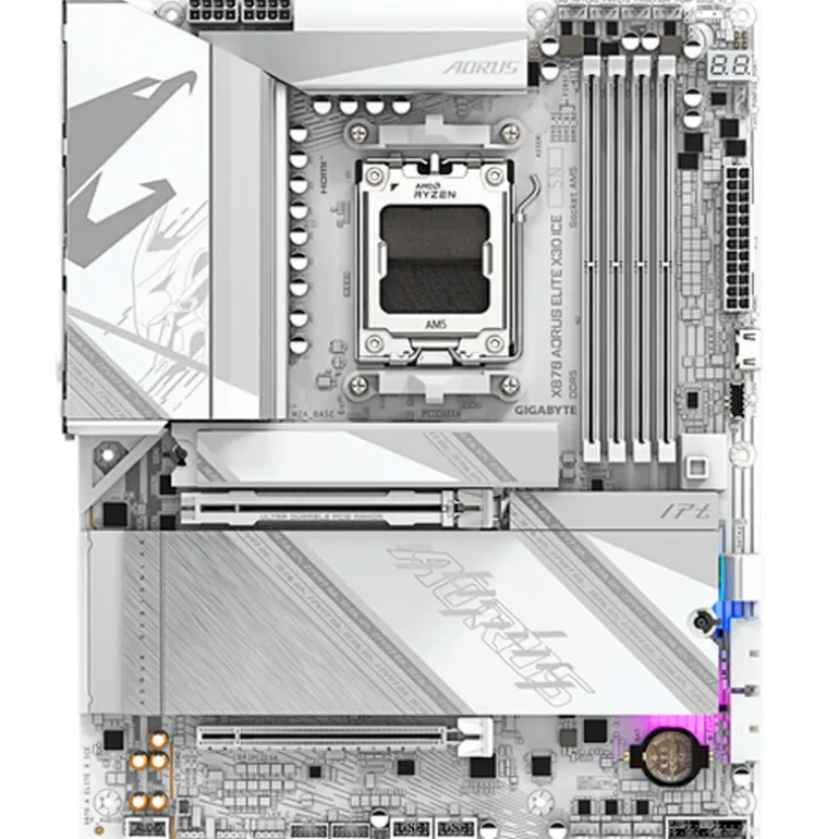Placa Base Gigabyte X870 AORUS ELITE X3D ICE Socket AM5
