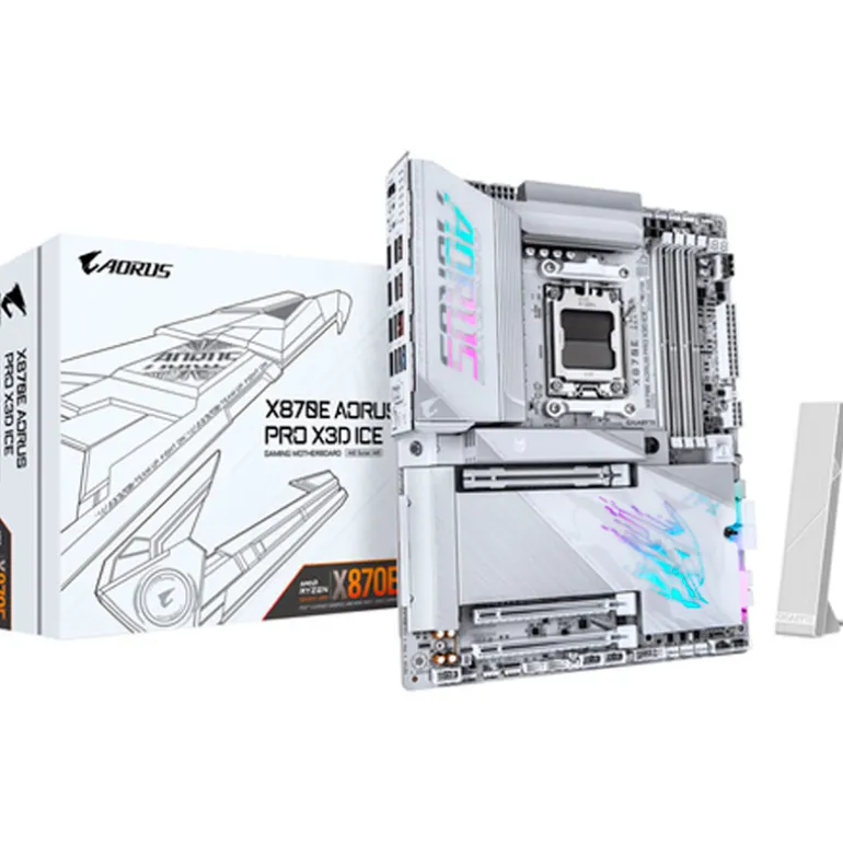 Placa Base Gigabyte X870E AORUS PRO X3D ICE Socket AM5