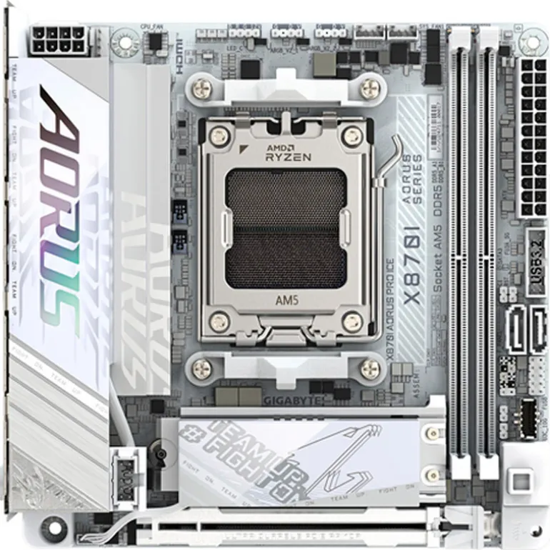 Placa Base Gigabyte X870I AORUS PRO ICE 1.0 Socket AM5