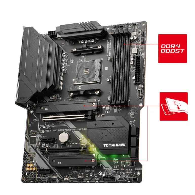 Placa Base MSI MAG B550 TOMAHAWK MAX WIFI Socket AM4