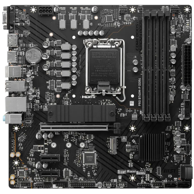 Placa Base MSI PRO B760M-P D4 Socket 1700