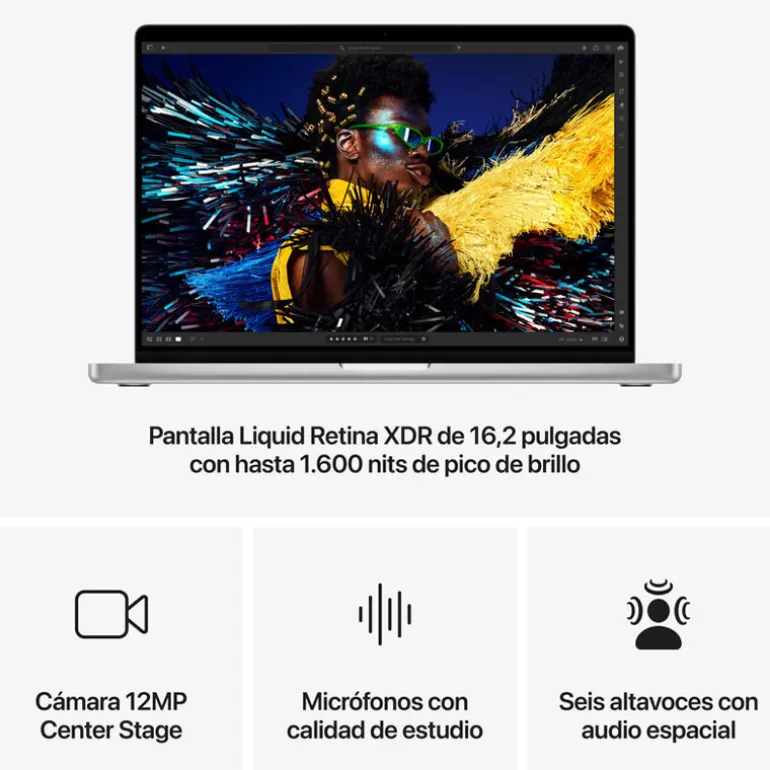Portátil Apple MacBook Pro M4 Pro 48GB 512GB 16" macOS Plata