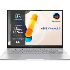 Portátil Asus VivoBook S 14 OLED M5406WA-QD088W AMD Ryzen AI 9 HX 370 32GB 1TB 14" OLED W11H