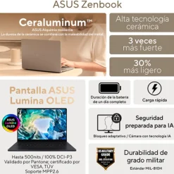 Portátil Asus Zenbook DUO UX8407AA-SN066W Copilot+ PC UX9-288H 32GB 2TB 14" OLED 3K W11H