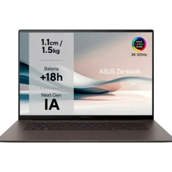 Portátil Asus Zenbook S 16 OLED UM5606WA-RKA-RK053W AMD Ryzen AI 9 HX 370 32GB 1TB 16" 3K W11H