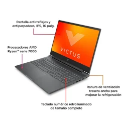 Portátil HP Victus 16-R0009NS i7-13700H RTX 4050 16GB 512GB 16.1" FreeDOS