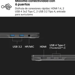 Portátil LG Gram AI 14Z90RU-G.AA55B i5-1334U 16GB 512GB 14" W11H