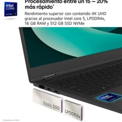 Portátil LG Gram AI 14Z90RU-G.AA55B i5-1334U 16GB 512GB 14