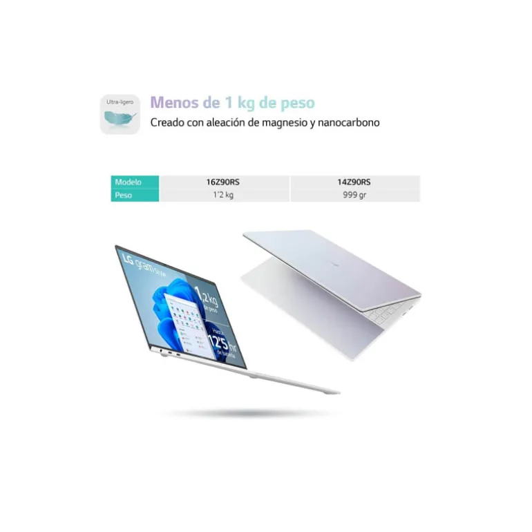 Portátil LG Gram Style 16Z90RS i7-1360P 32GB 512GB 16" W11H