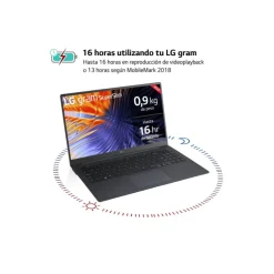 Portátil LG Gram SuperSlim 15Z90RT-G.AD75B i7-1360P 32GB 512GB 15