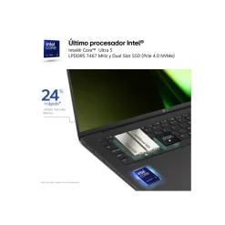 Portátil LG Gram 16ZD90S U7-155H 16GB 512GB 16