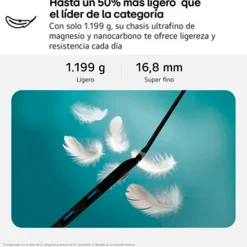 Portátil LG Gram 16Z90R 16Z90RU-G.AP55B i5-1334U 16GB 512GB 16