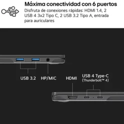 Portátil LG Gram 16Z90R 16Z90RU-G.AP55B i5-1334U 16GB 512GB 16