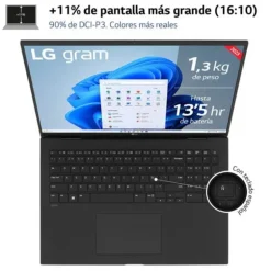 Portátil LG Gram 17Z90R-E.AD75B i7-1360P RTX 3050 32GB 512GB 17" W11H