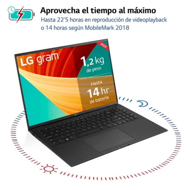Portátil LG Gram 16Z90R-E.AD78B i7-1360P RTX 3050 32GB 1TB 16" W11H