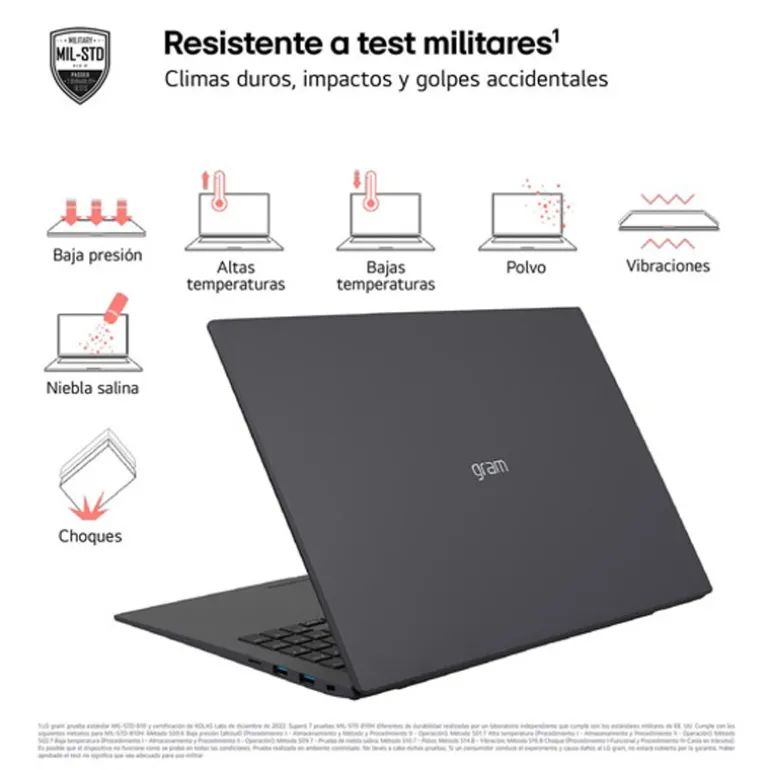 Portátil LG Gram 17Z90S U7-155H 16GB 1TB 17" W11H
